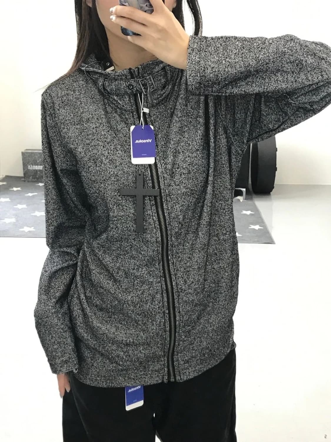 JPN steelo 그레이 집업 상품이미지2