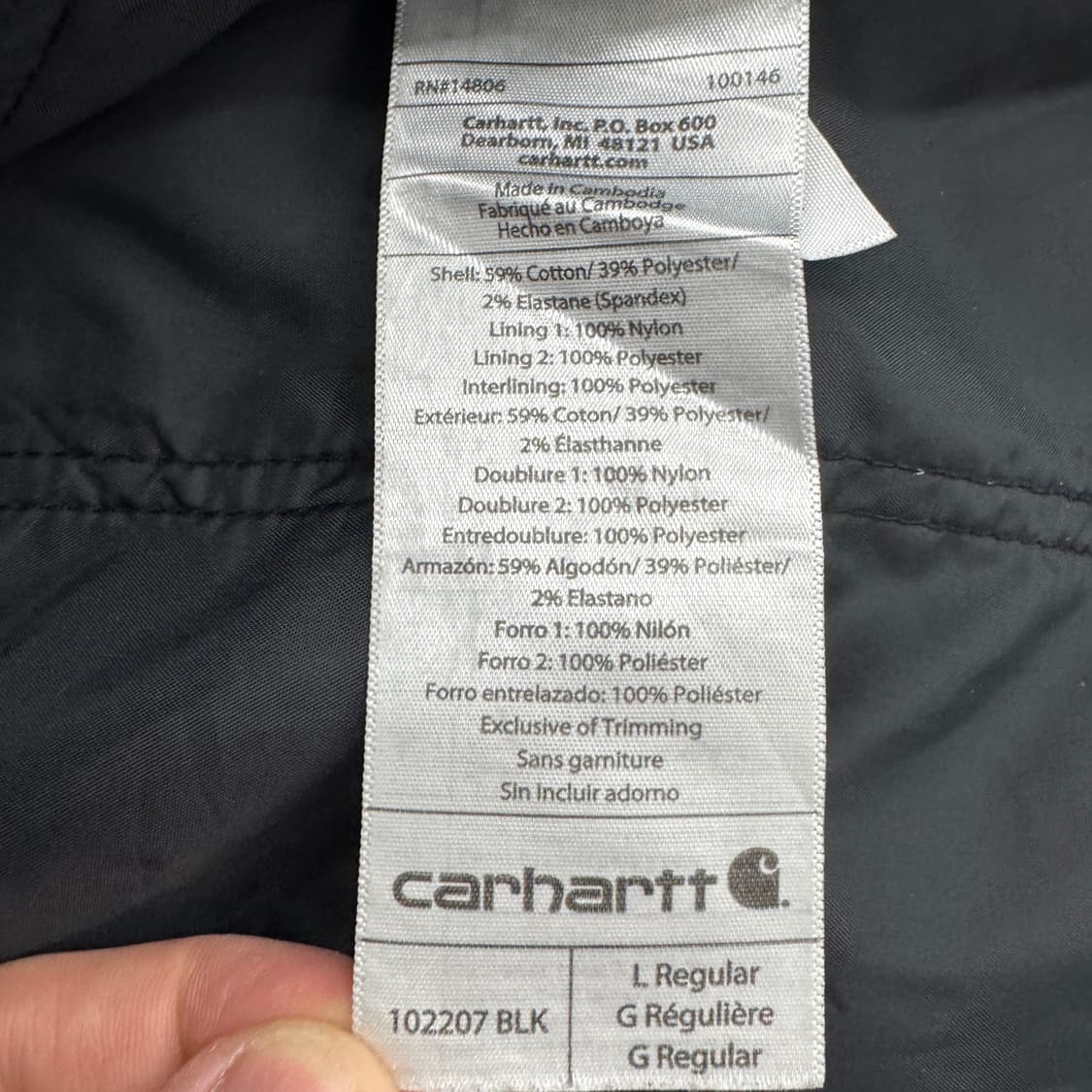 칼하트 OG 페이딩 덕캔버스 워크자켓 상품이미지10