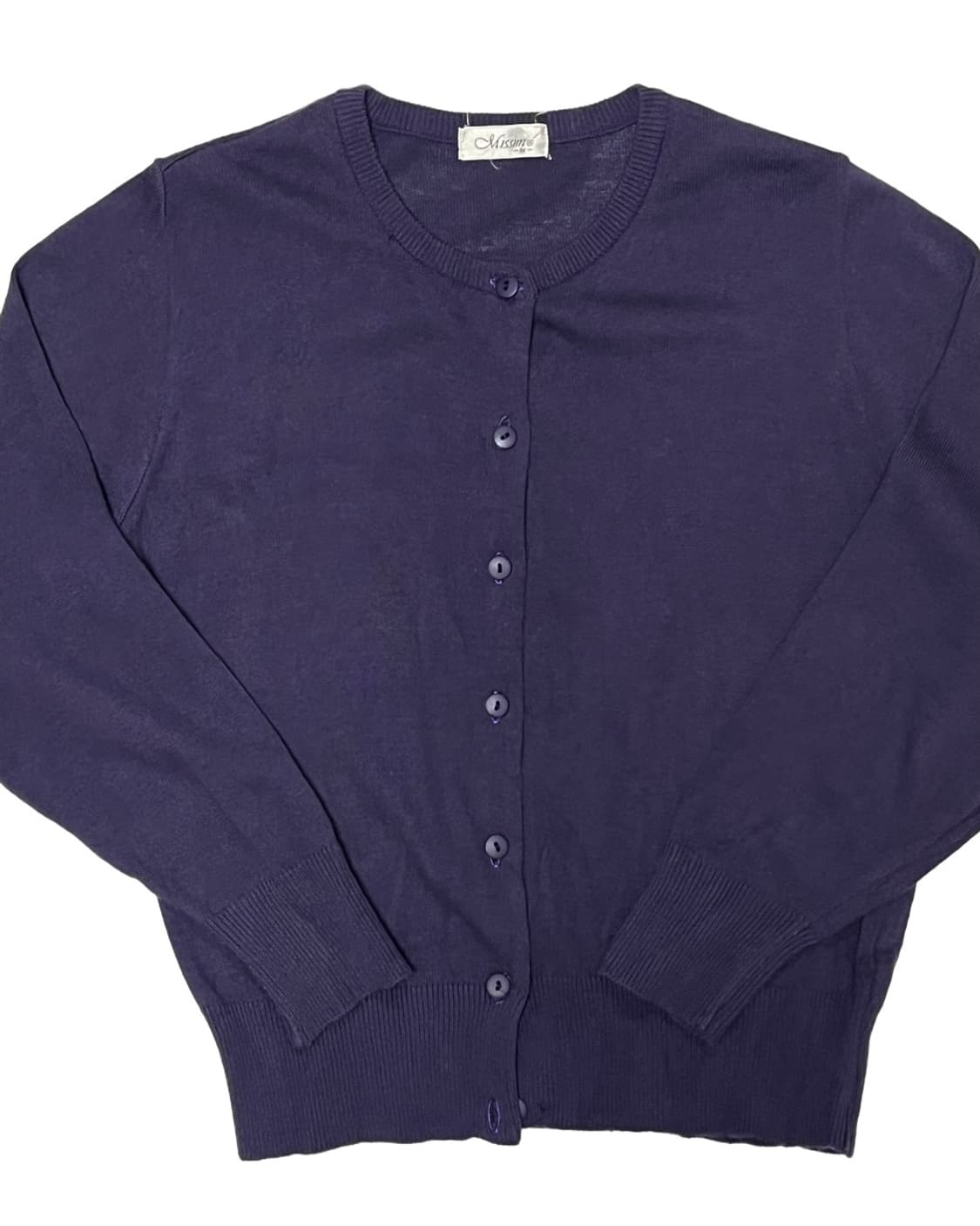 Deep purple cotton cardigan 상품이미지2