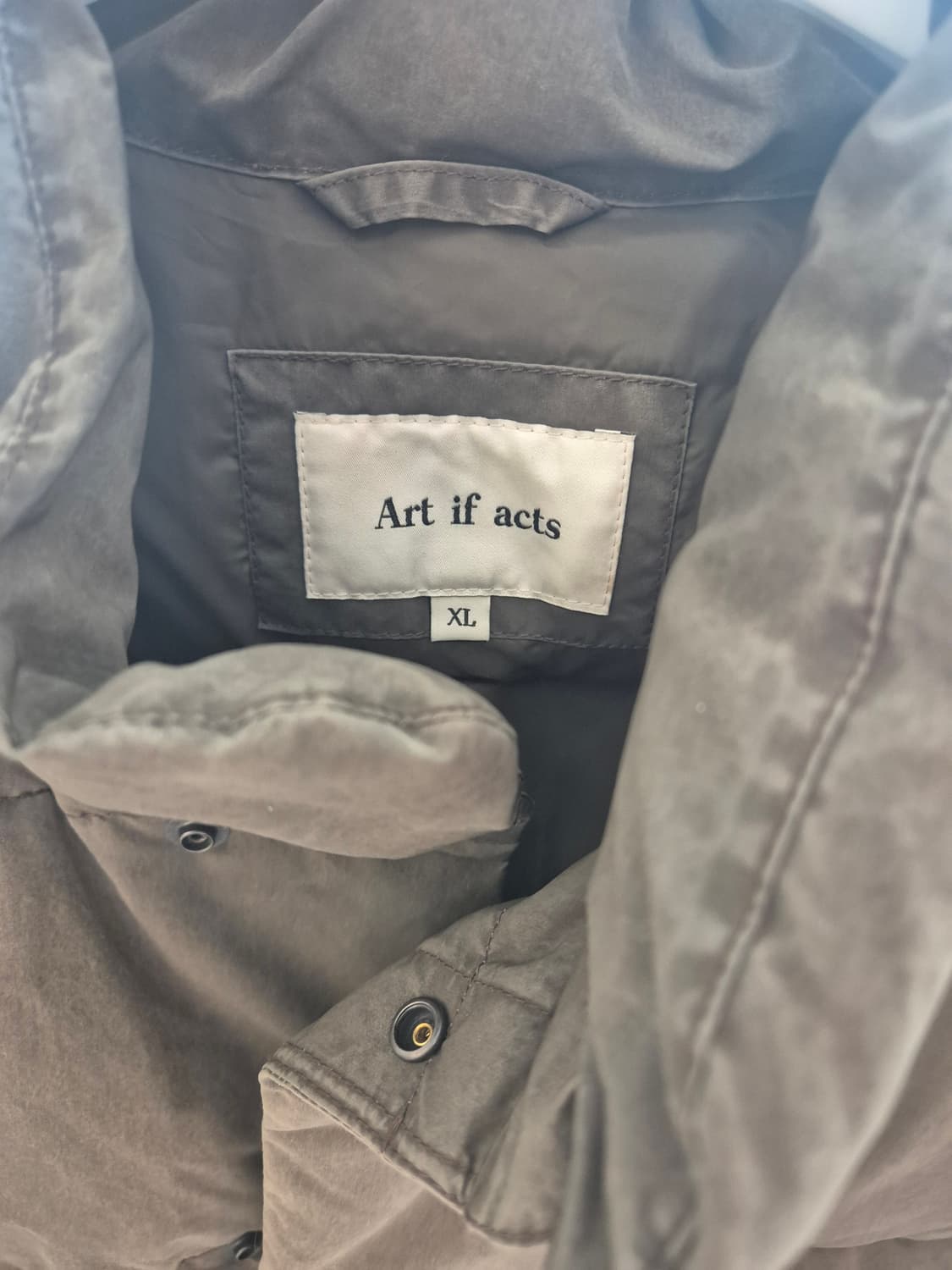 아트이프액츠 가먼트워시드 푸퍼다운자켓 xl 상품이미지3