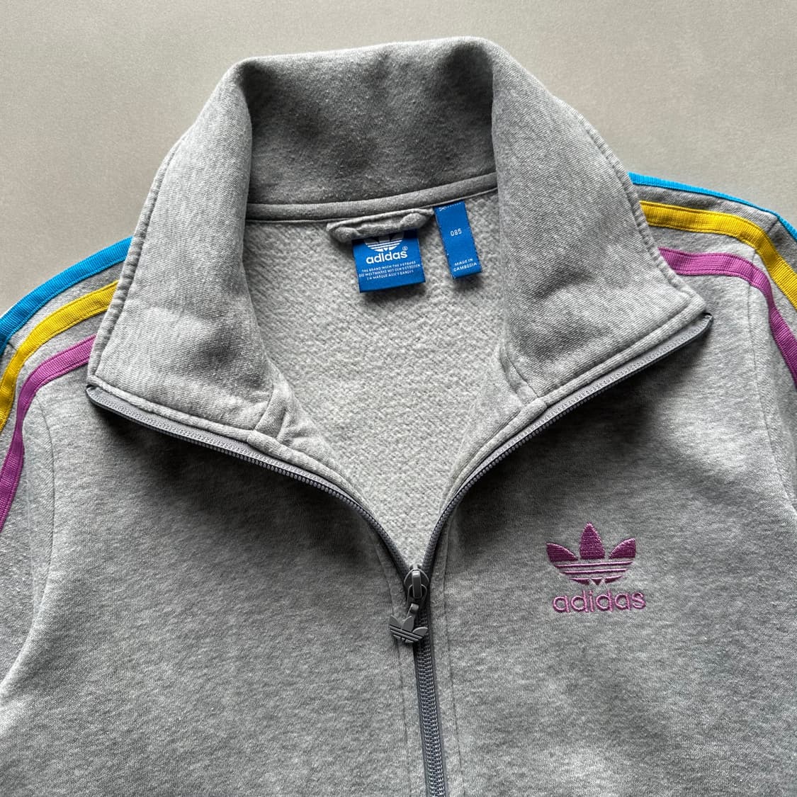 [XS]아디다스 파이어버드 그레이 스웻 코튼 트랙탑 져지 상품이미지6