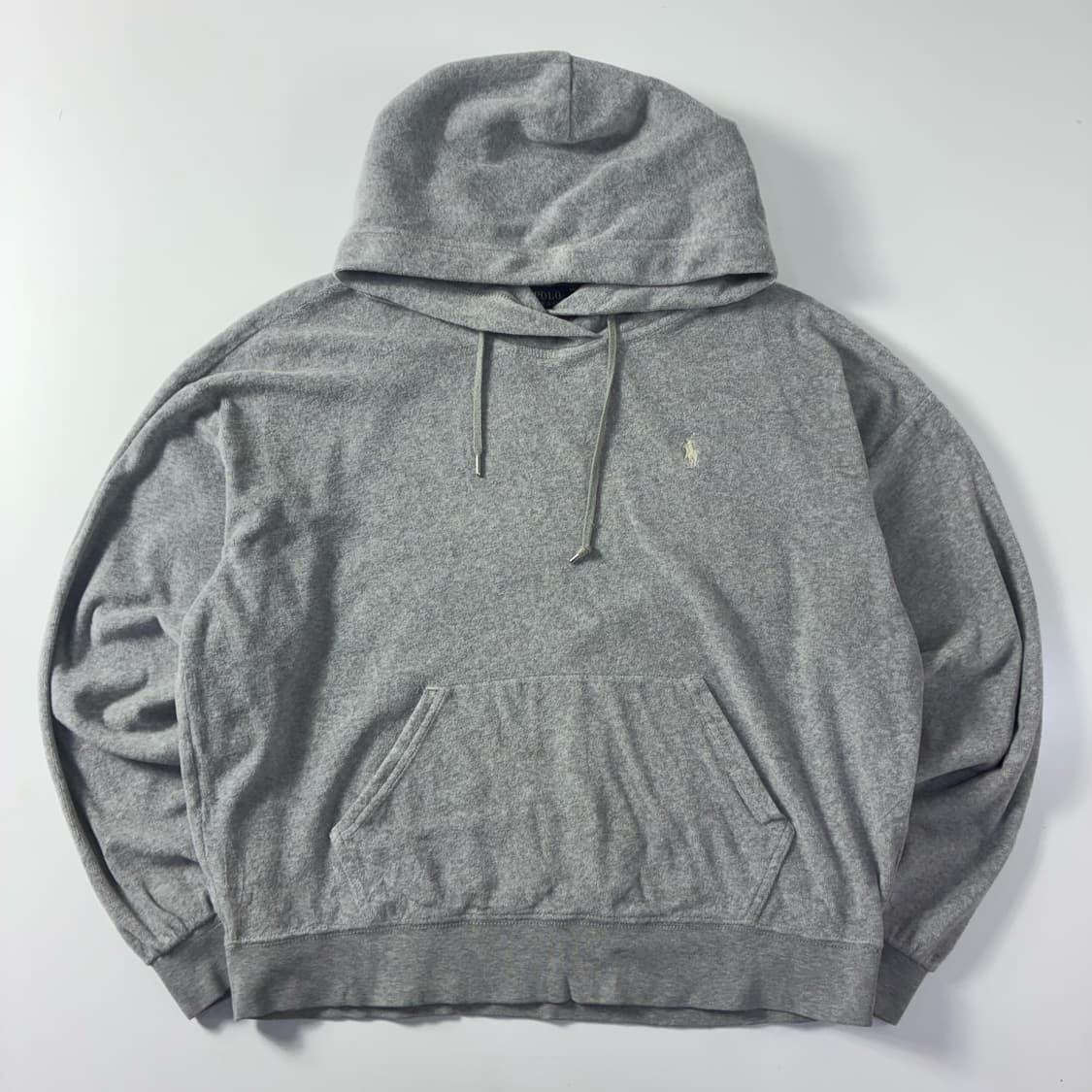 Polo  폴로 랄프로렌 자수 코튼 그레이 후드티 상품이미지1