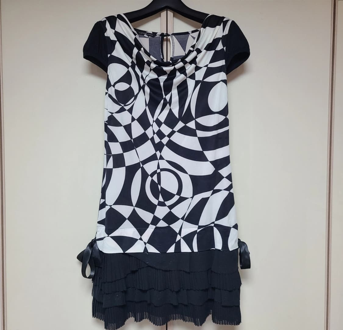 갸루 Y2k ggpx topgirl 패턴 원피스 s 상품이미지8