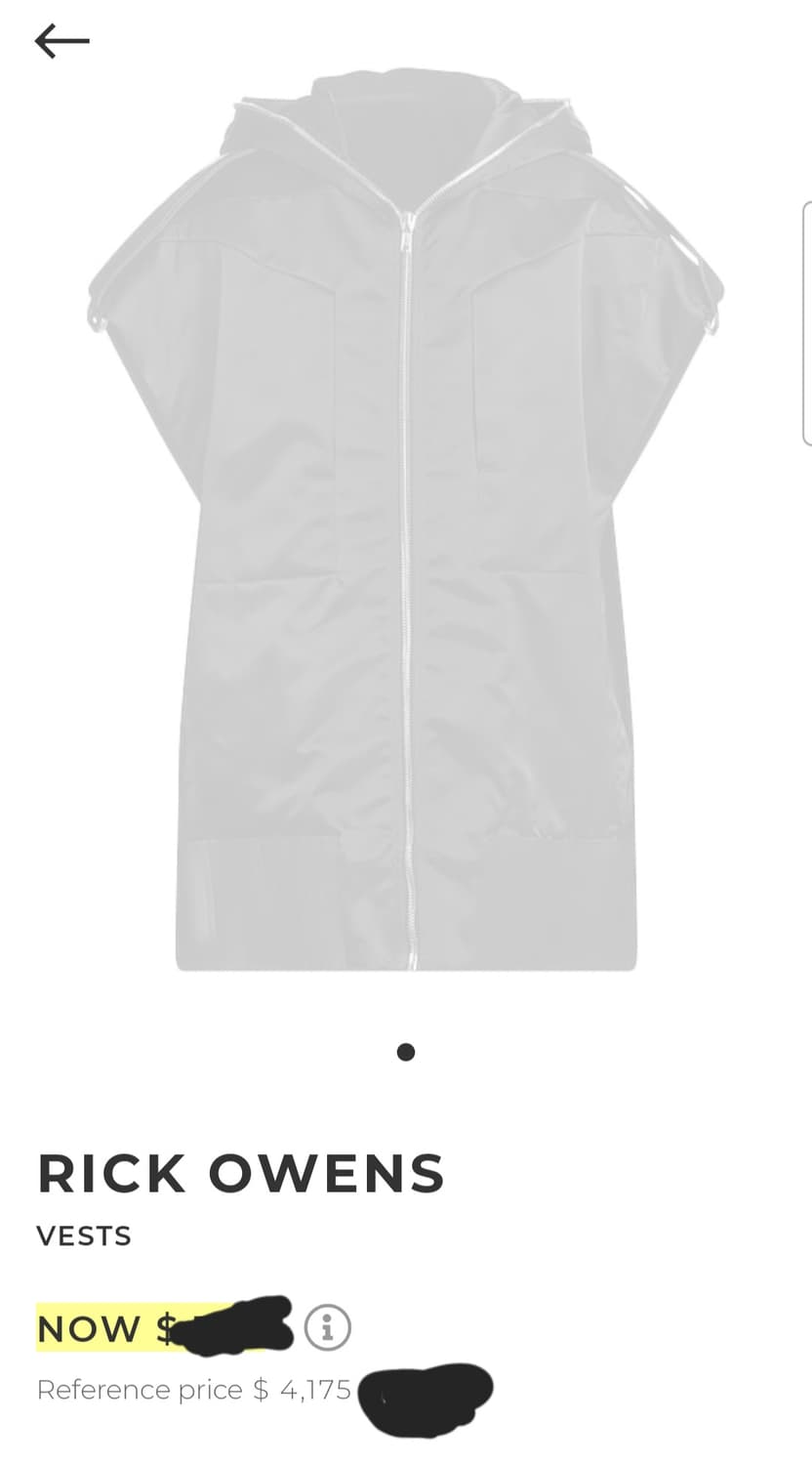 릭오웬스 Lido 24ss Vest (48) 상품이미지6
