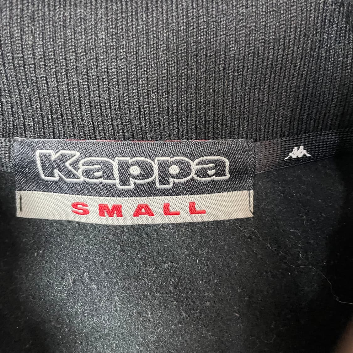 카파 키즈 블랙 화이트 라인 하이넥 져지 집업 S 상품이미지4