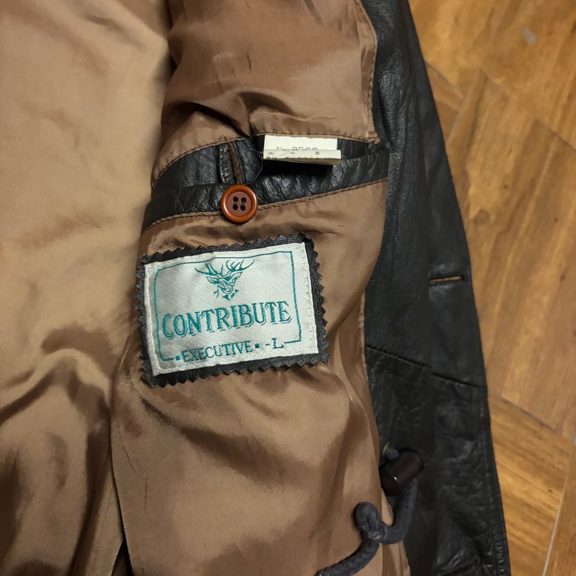 JAPANESE BROWN COW LEATHER BLAZER JACKET 상품이미지4