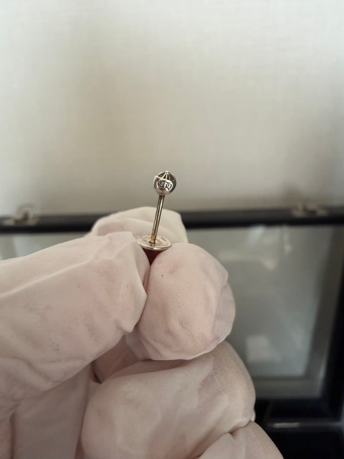 (맨아코) 크롬하츠 미니 크로스볼 이어링 귀걸이 2개 한스룸 상품이미지7