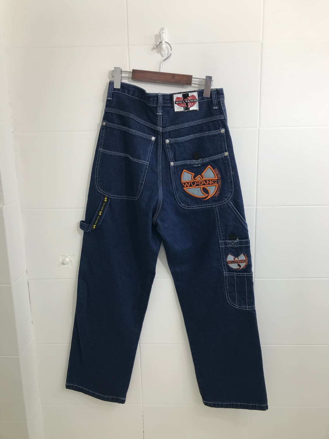 우탱 클랜 진청 데님 힙합 팬츠 상품이미지5