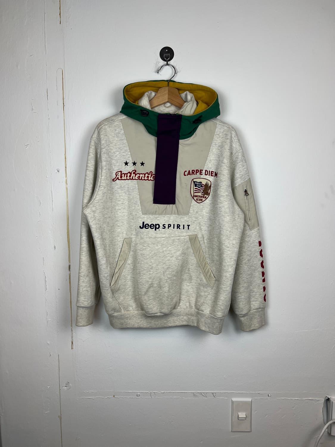 T241 Jeep Spirit 자수디테일 후드티 S 상품이미지1