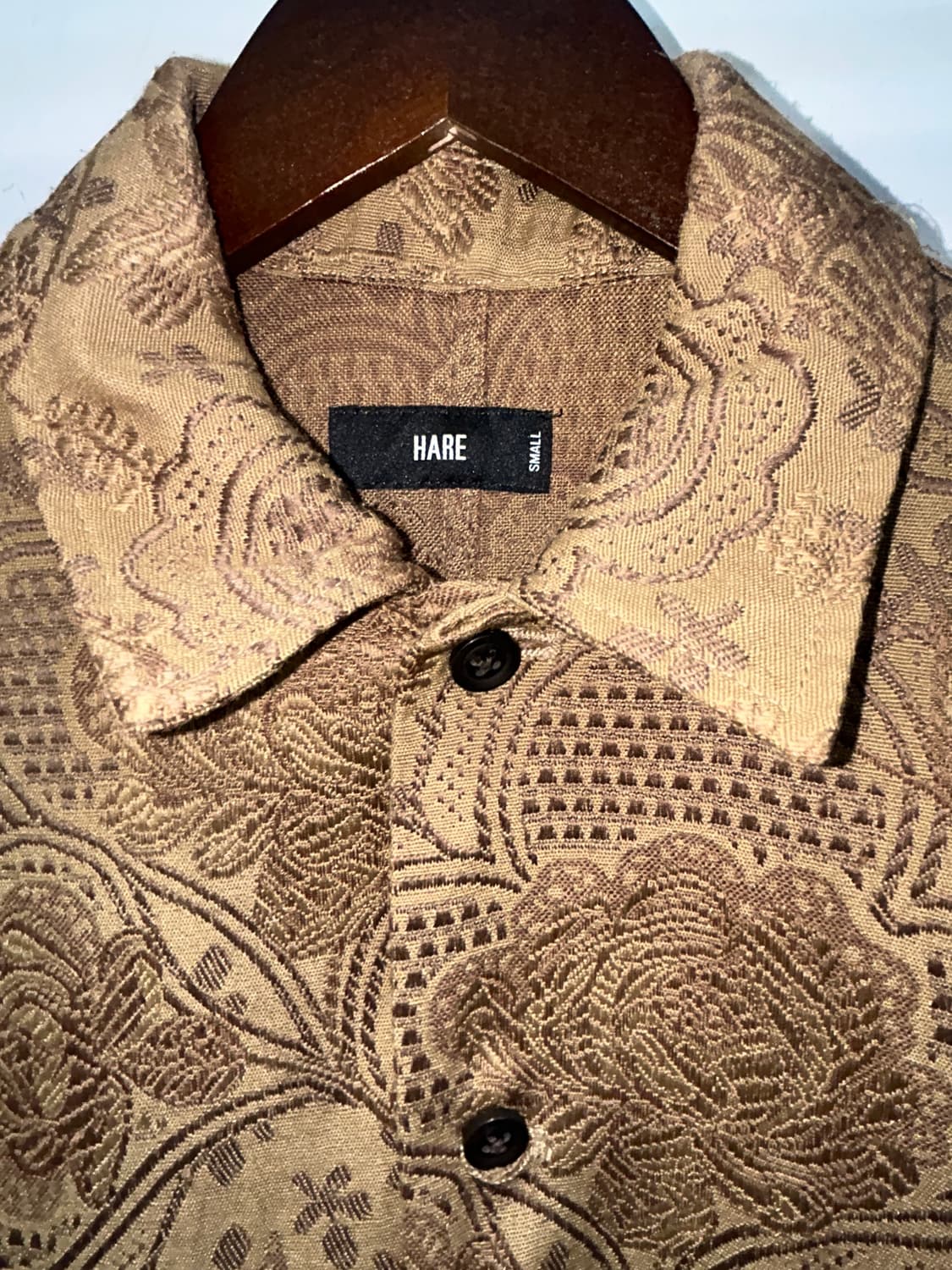 HARE 페이즐리 자카드 오버핏 셔츠 자켓 상품이미지4
