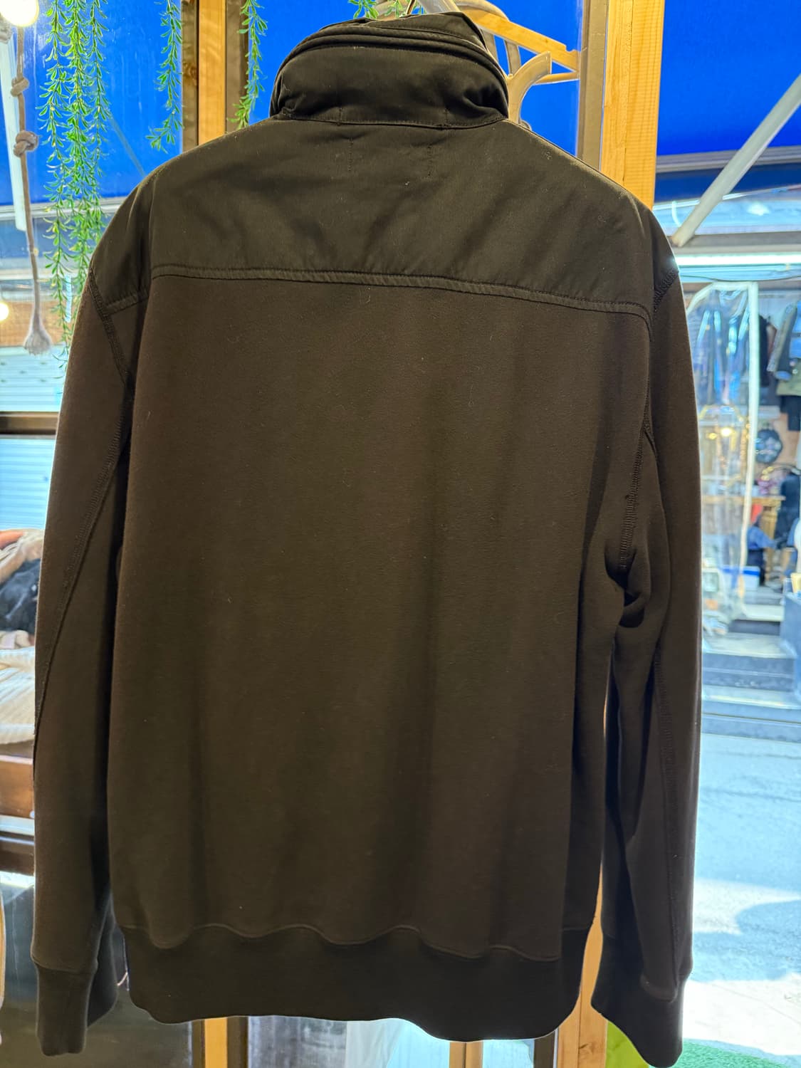 폴로 랄프로렌 히든 후드 블랙 코튼 블루종 상품이미지5