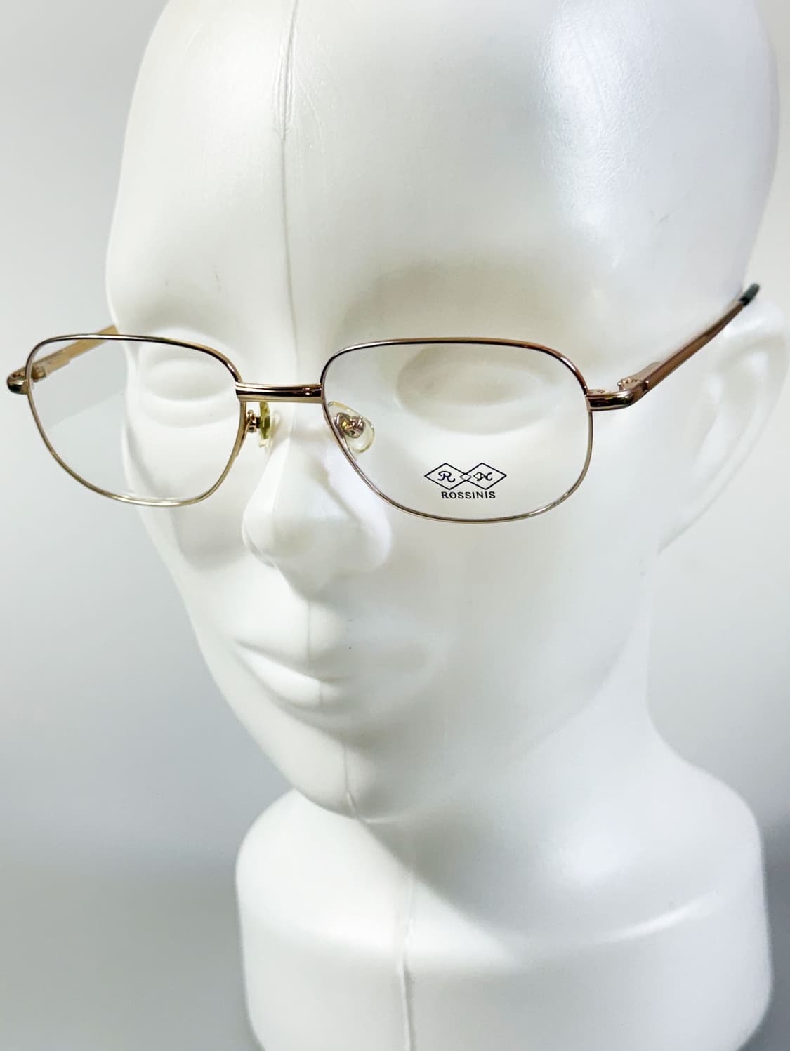 90s ROSSINIS 골드 슬림 스퀘어 메탈 빈티지 안경 상품이미지8
