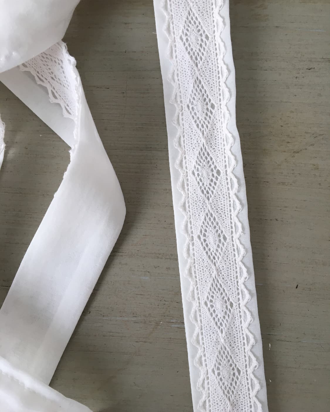  lace trimming tie scarf 상품이미지3