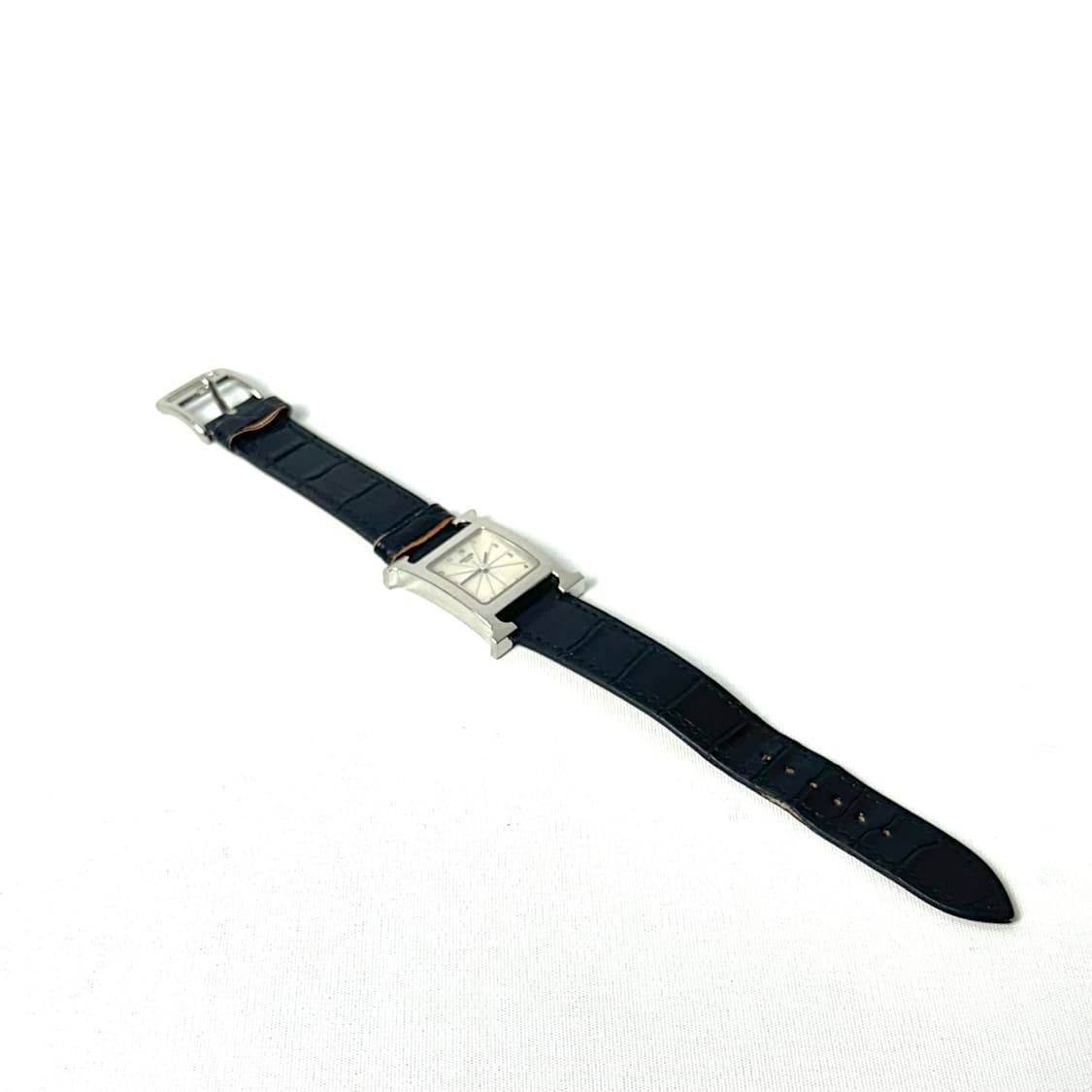 [A급] 에르메스 H아워 은장 스틸 가죽 시계 상품이미지4