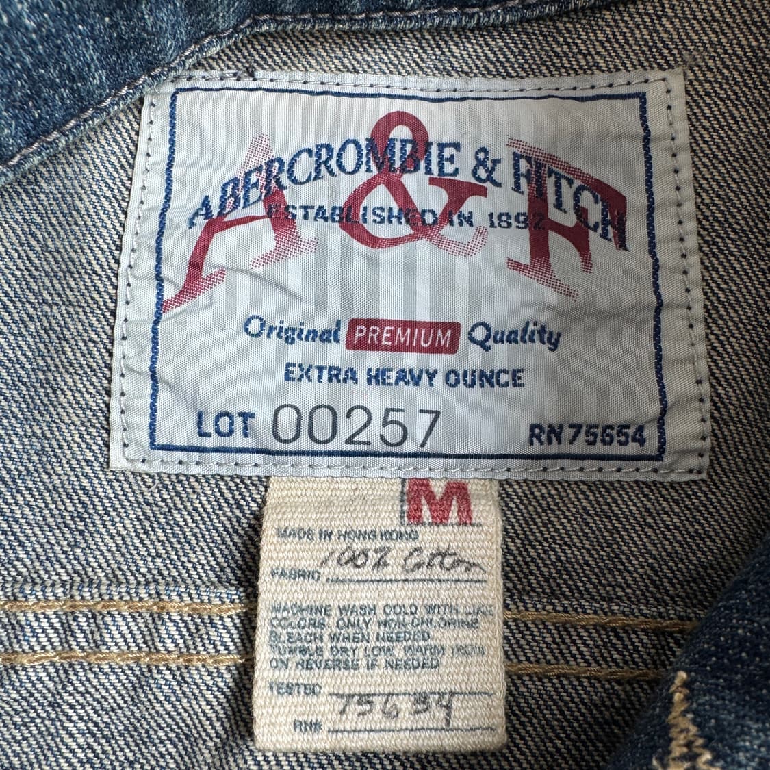 아베크롬비 Y2K 워싱 빈티지 트러커 데님자켓 상품이미지9