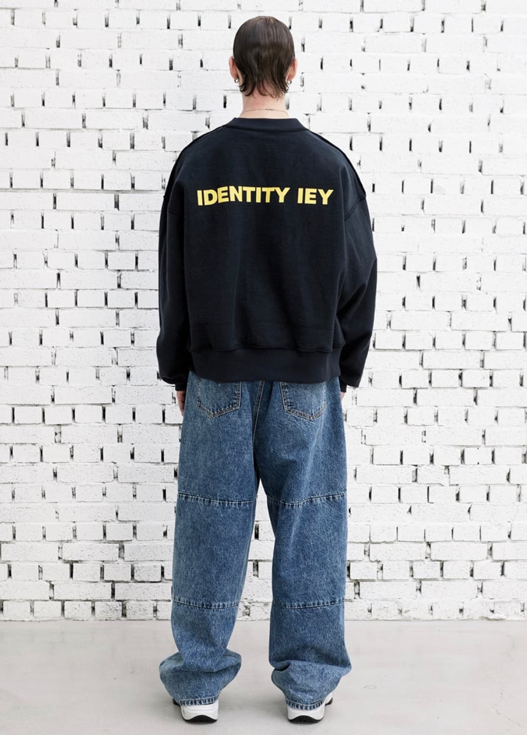 lEY 이에이 리버서블 로고 스웻셔츠 맨투맨 네이비 M 상품이미지8