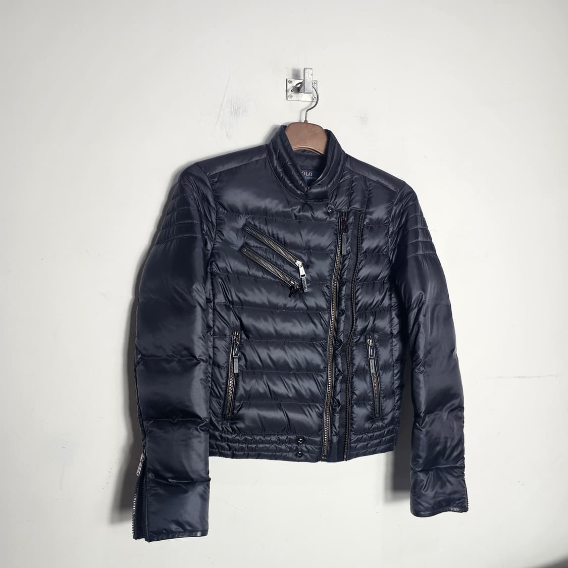 폴로 오리털 경량 라이더 크롭 자켓 상품이미지1