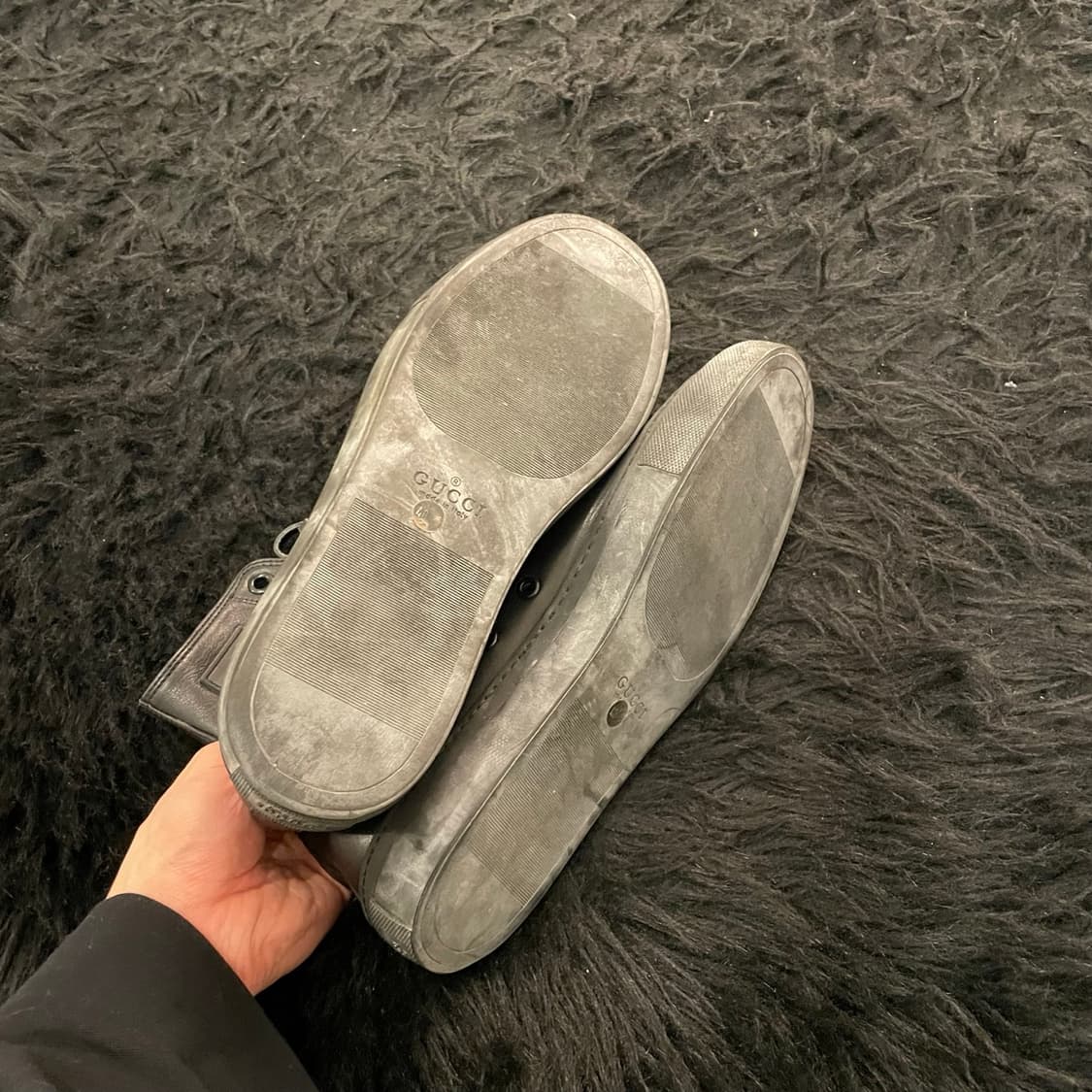 구찌 레더 하이탑 스니커즈 상품이미지4