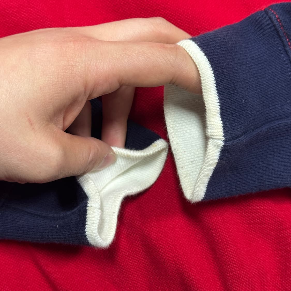 폴로랄프로렌 빈티지 USA 레이싱 반집업 M 상품이미지10