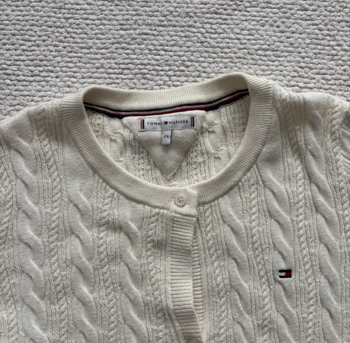 타미힐피거 케이블 꽈배기 니트 가디건 키즈 상품이미지2