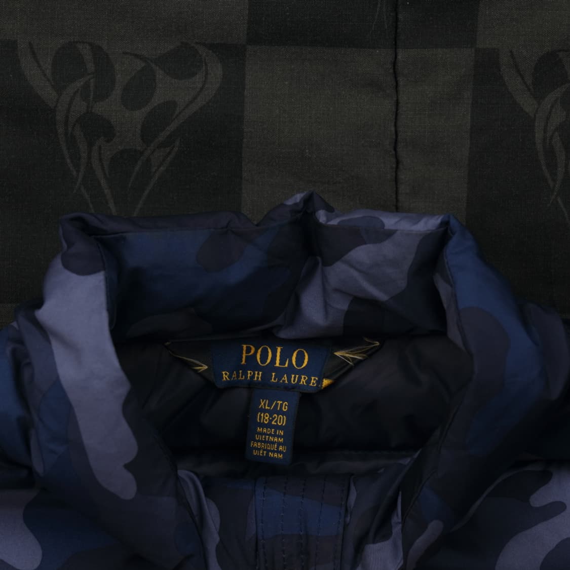 폴로 랄프로렌 블루 카모플라쥬 패딩 L B12 상품이미지3