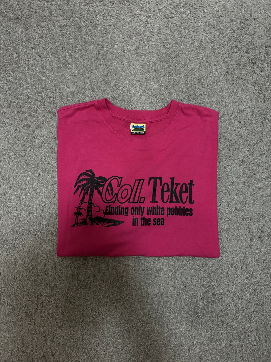 테켓 핑크 오버 티셔츠 상품이미지2