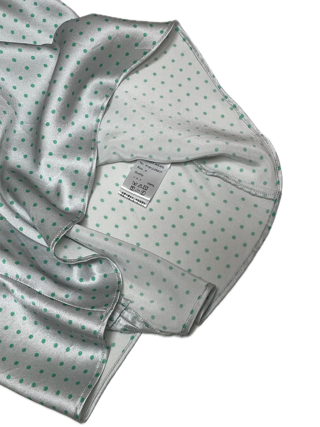 Priv. Spoons Club v-neck silk dots blous 상품이미지5