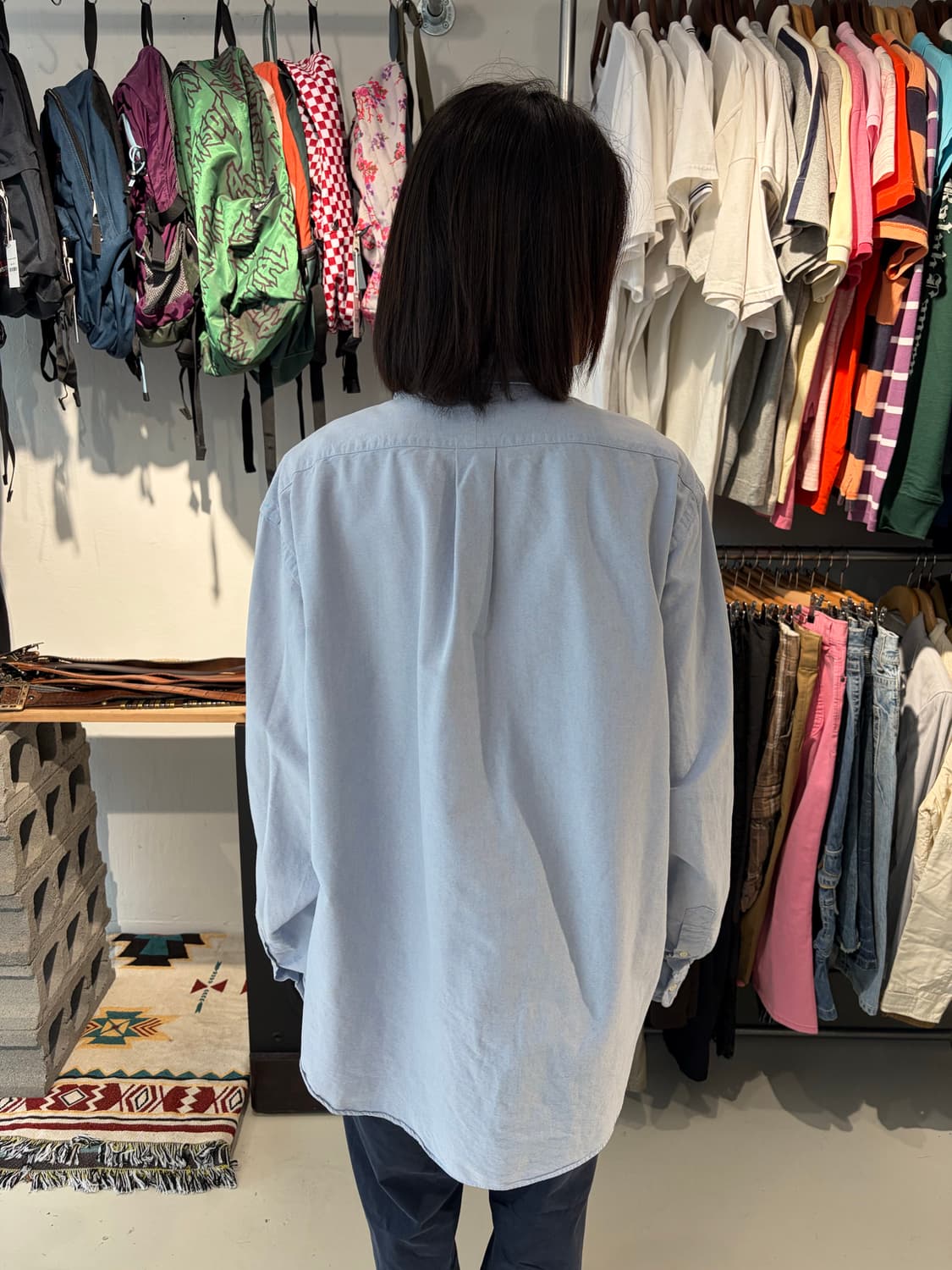 Polo Ralph Lauren 옥스포드 소라 셔츠 XXL 상품이미지3