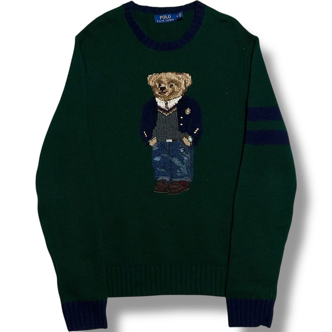 Polo Ralph Lauren 빅베어 캐시미어 혼방 자수 울 니트 상품이미지1