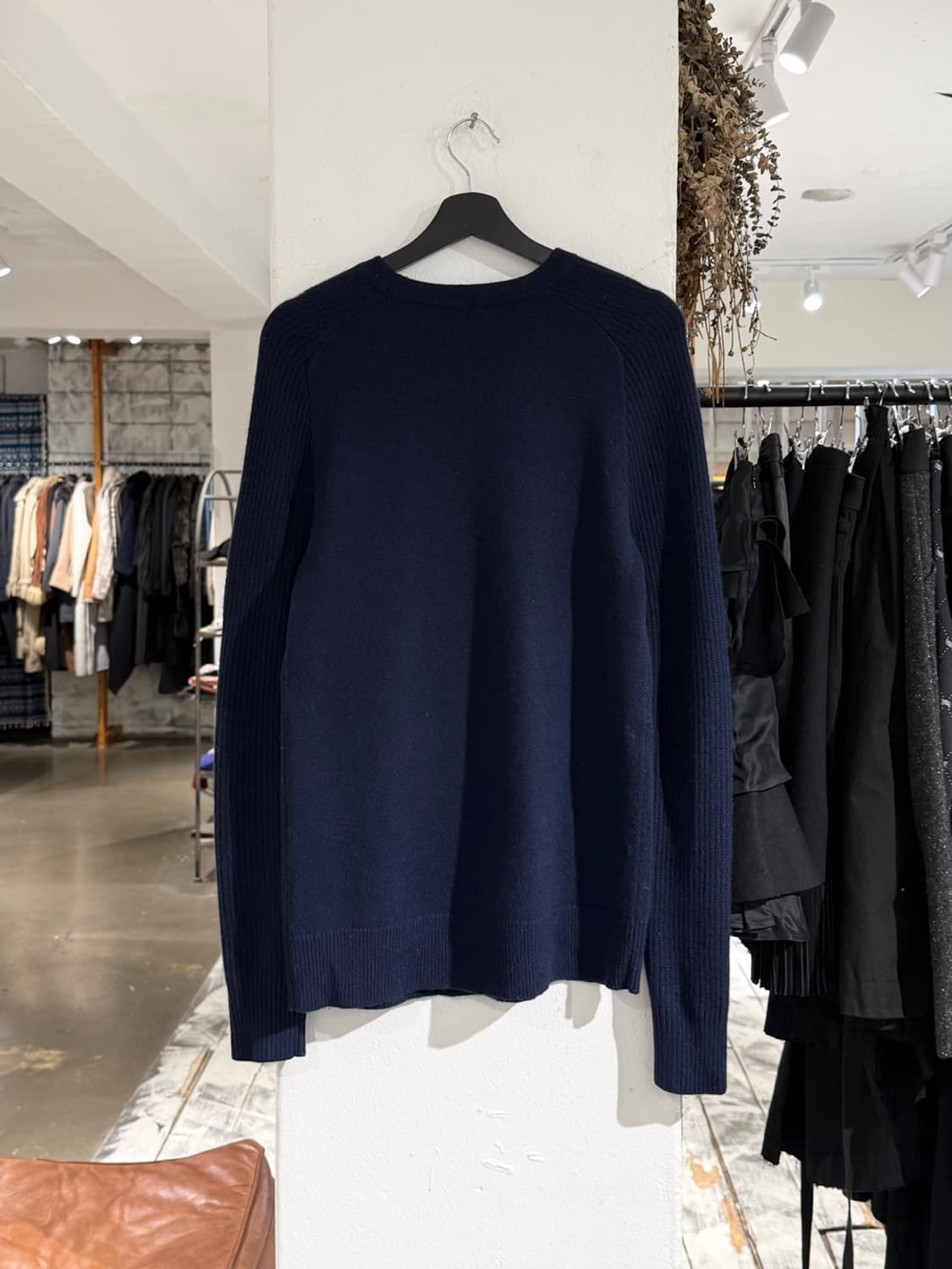 헬무트 랭 네이비 캐시미어 래글런 니트 상품이미지6