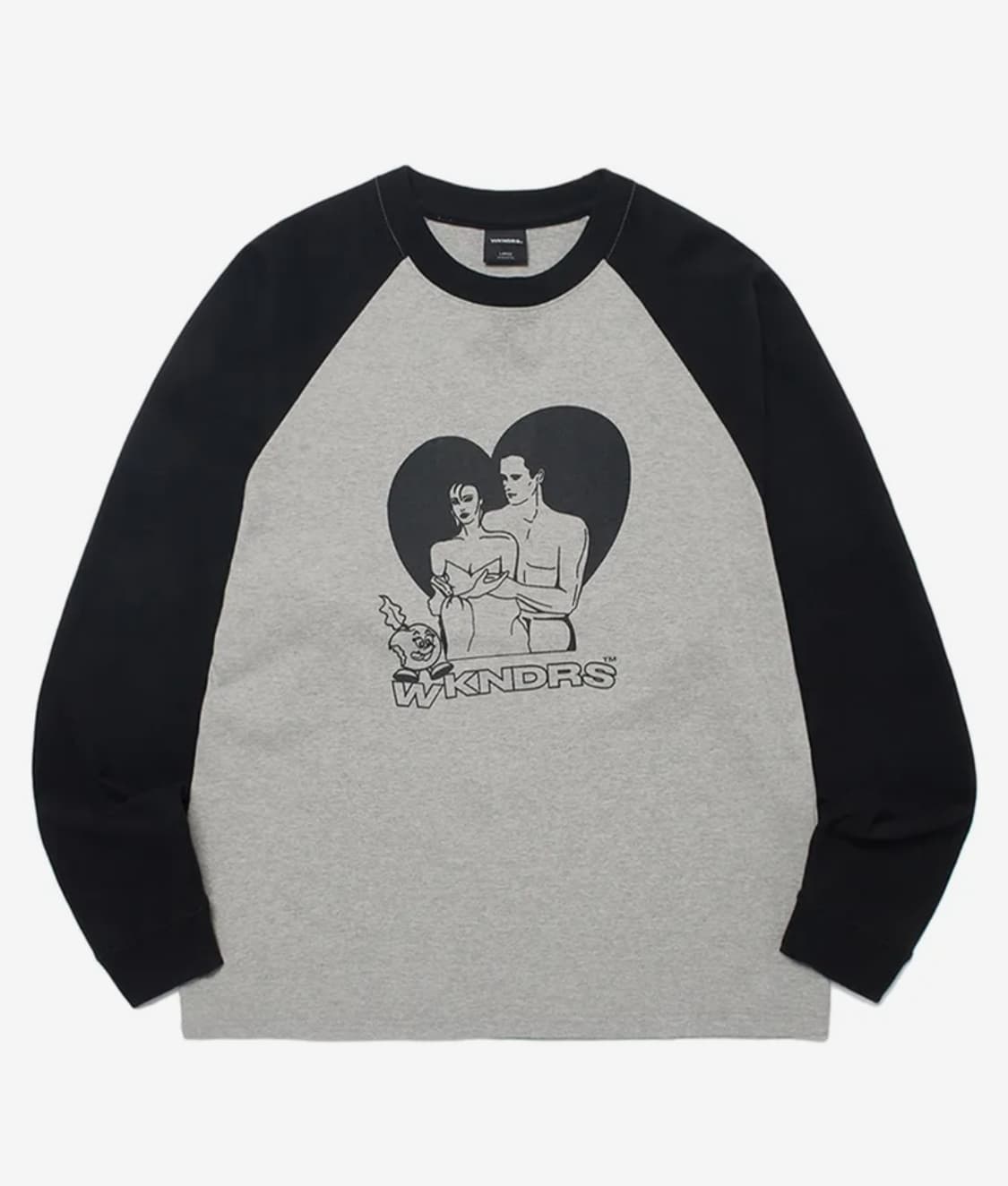 위캔더스 ADAM & EVE LS T-SHIRT (GREY) (m) 상품이미지1