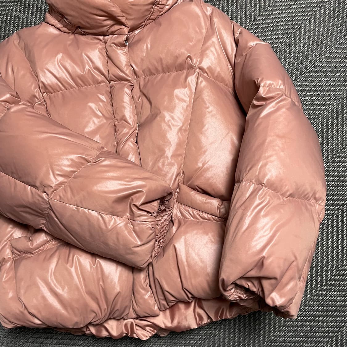 베네통 우먼스 글로시 덕 다운 패딩 점퍼y 5162 상품이미지5