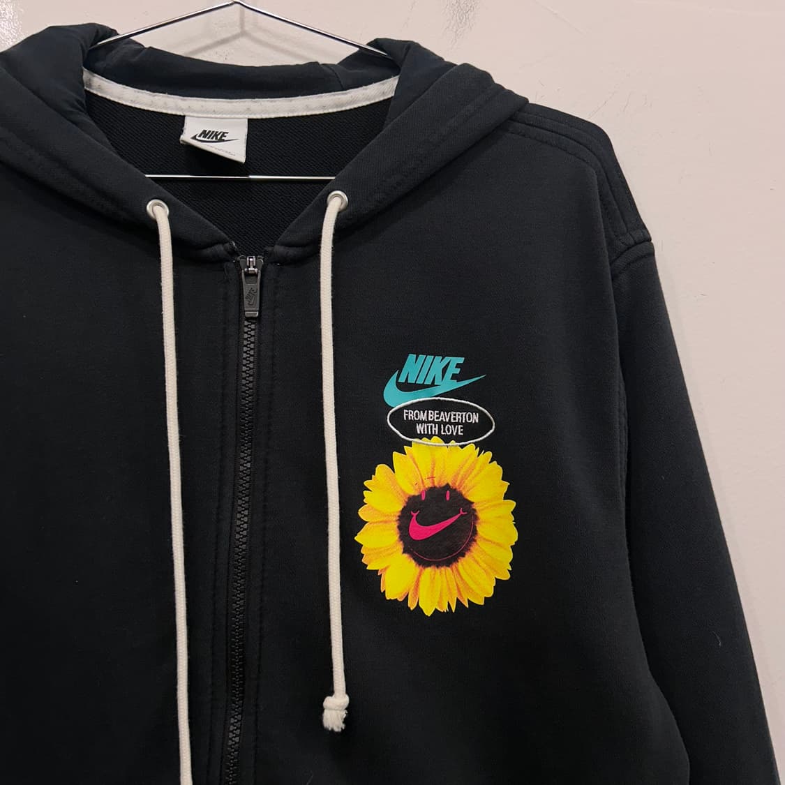 나이키 스우시 썬플라워 나염로고 후드집업 상품이미지1