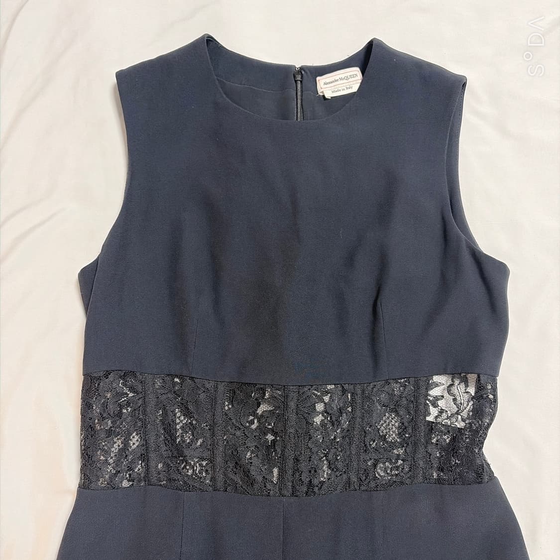 알렉산더맥퀸 블랙 레이스 포인트 나시 원피스 44 상품이미지3