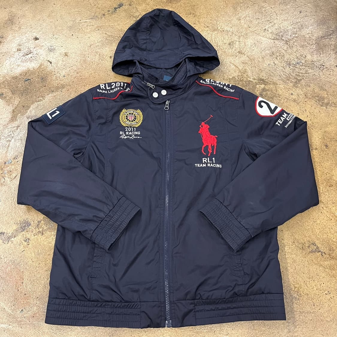폴로 랄프로렌 네이비 레이싱 후드 자켓 상품이미지2