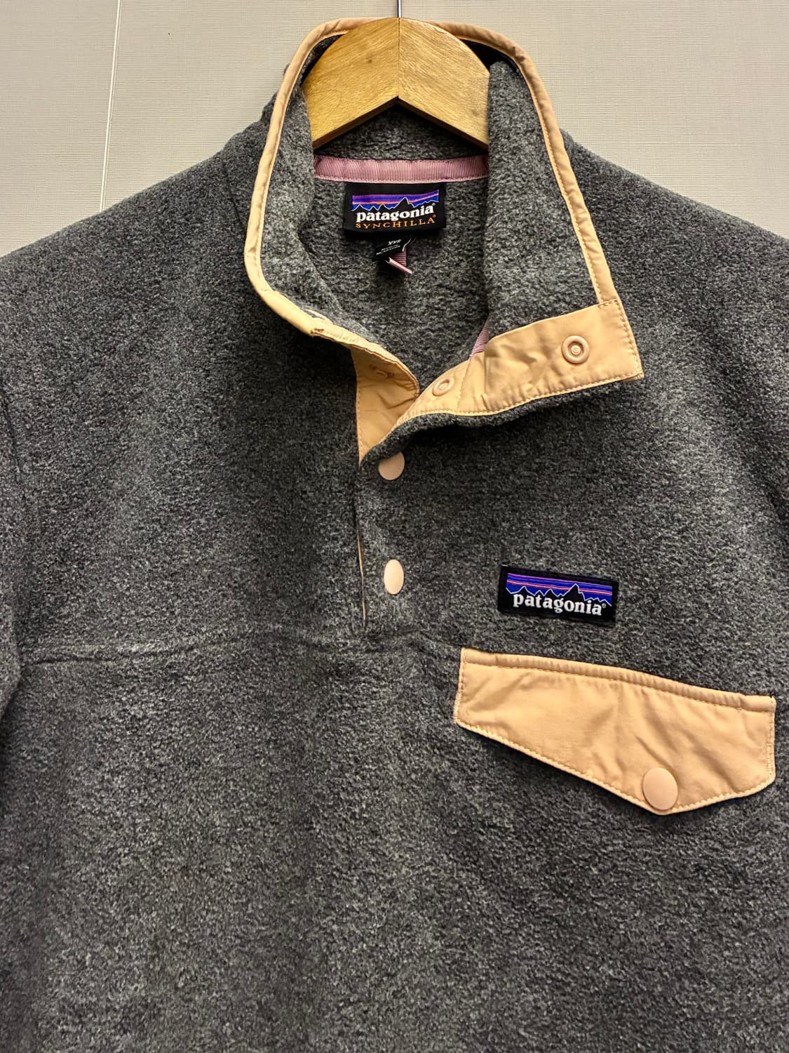 (XXS)파타고니아 신칠라 스냅티 풀오버 플리스 후리스 그레이 상품이미지3