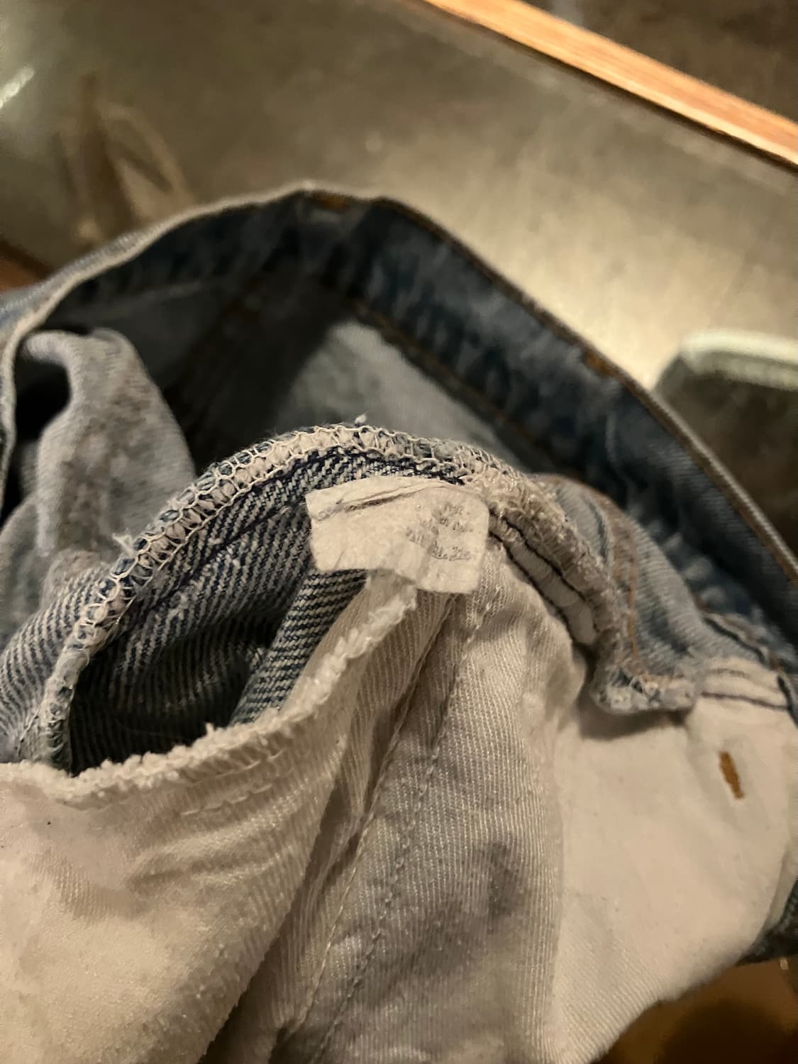 70s USA 빈티지 리바이스 646 벨바텀 부츠컷 데님 팬츠 상품이미지9