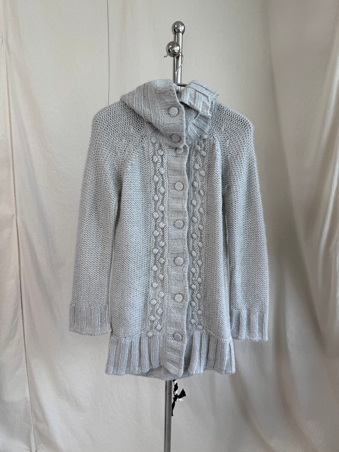 Rosa by 나라카미체 폼폼 롱 니트 가디건 상품이미지4