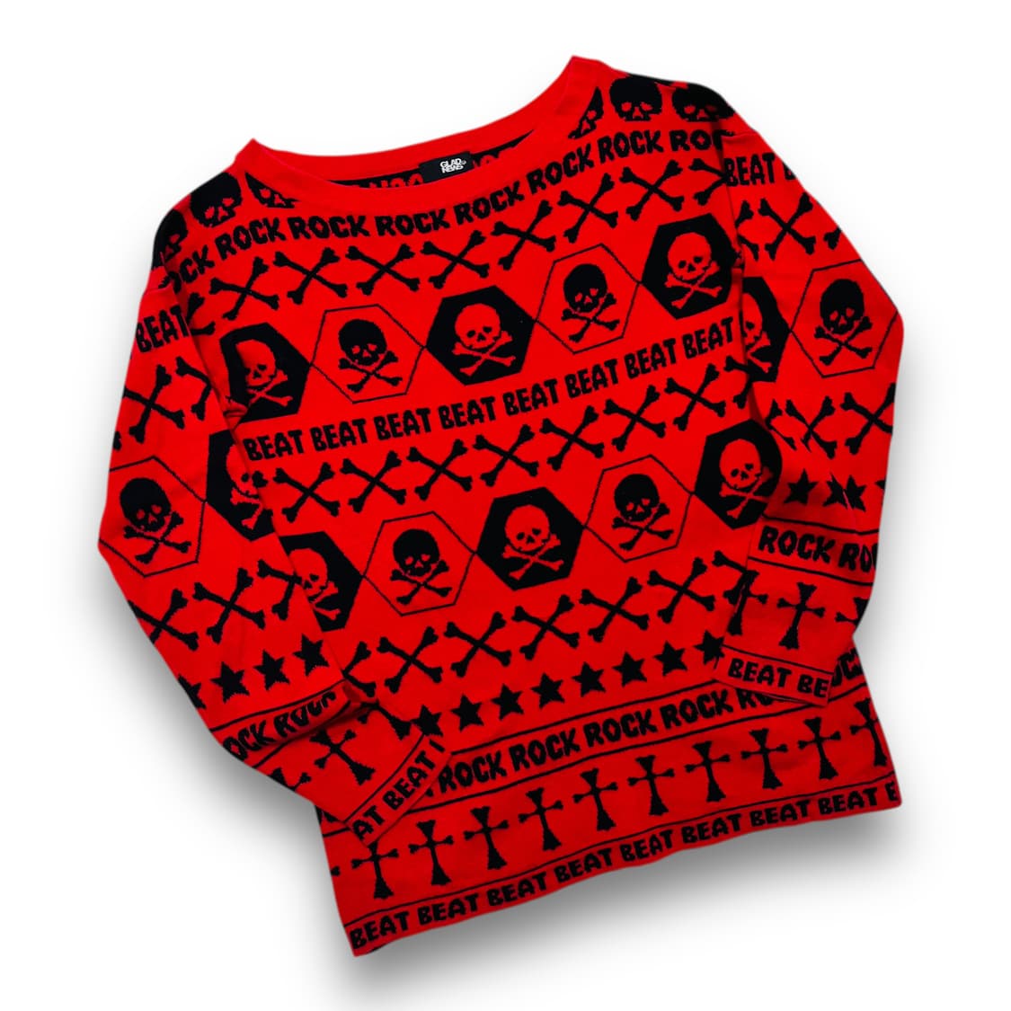 GLAD NEWS Rock Beat skull long sleeve 상품이미지2