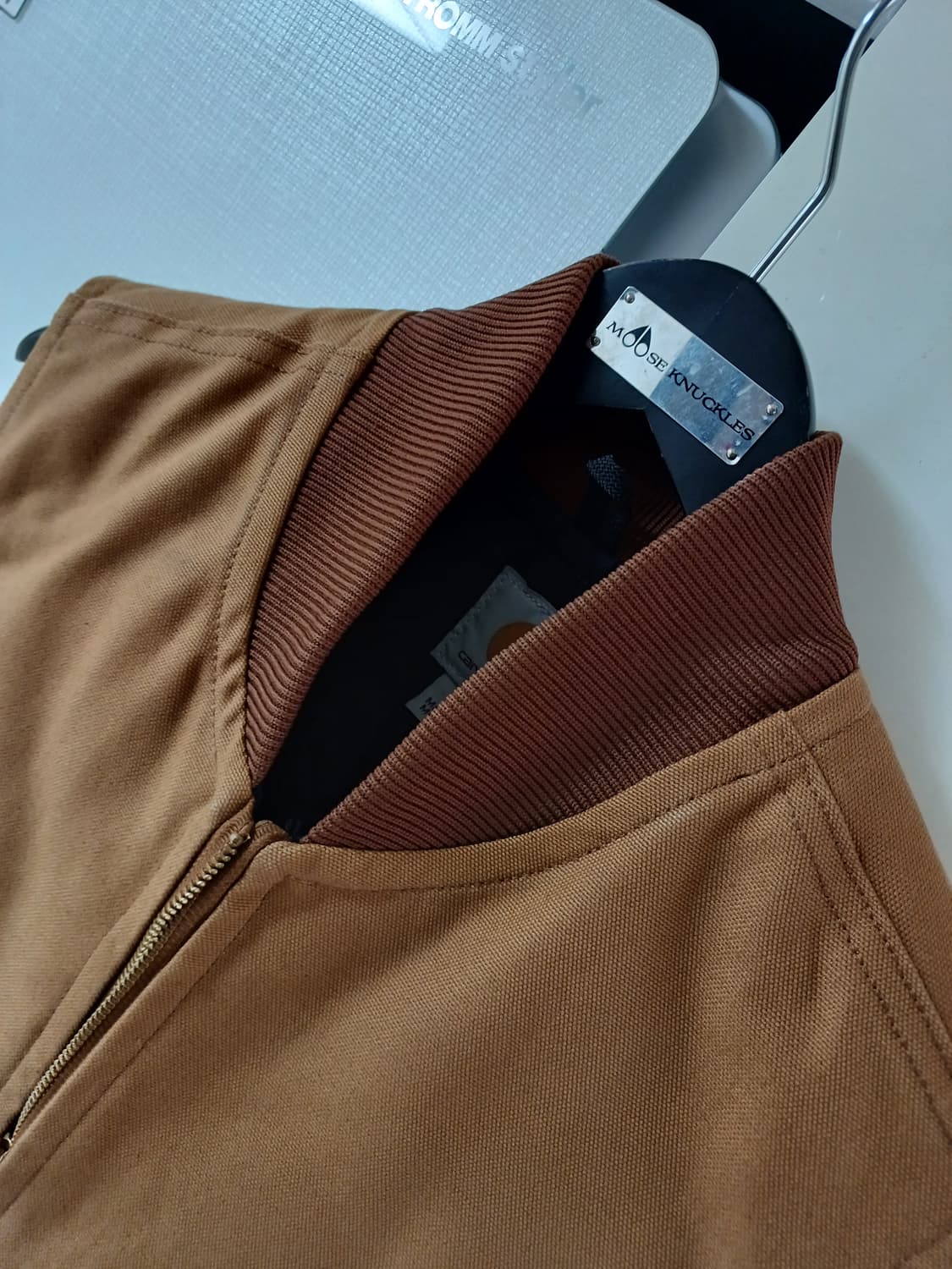 칼하트 carhartt - 브라운 캔버스 퀄팅 베스트 (국내100) 상품이미지4