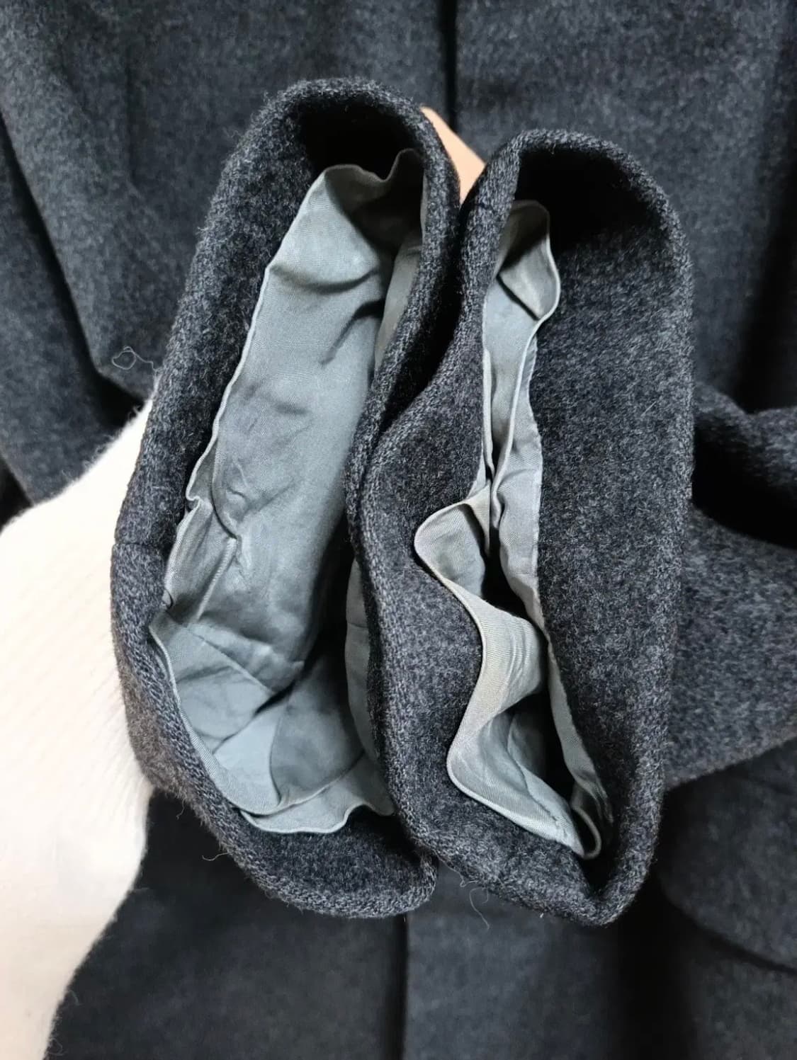 보스 남성 다크그레이캐시미어 코트  상품이미지6