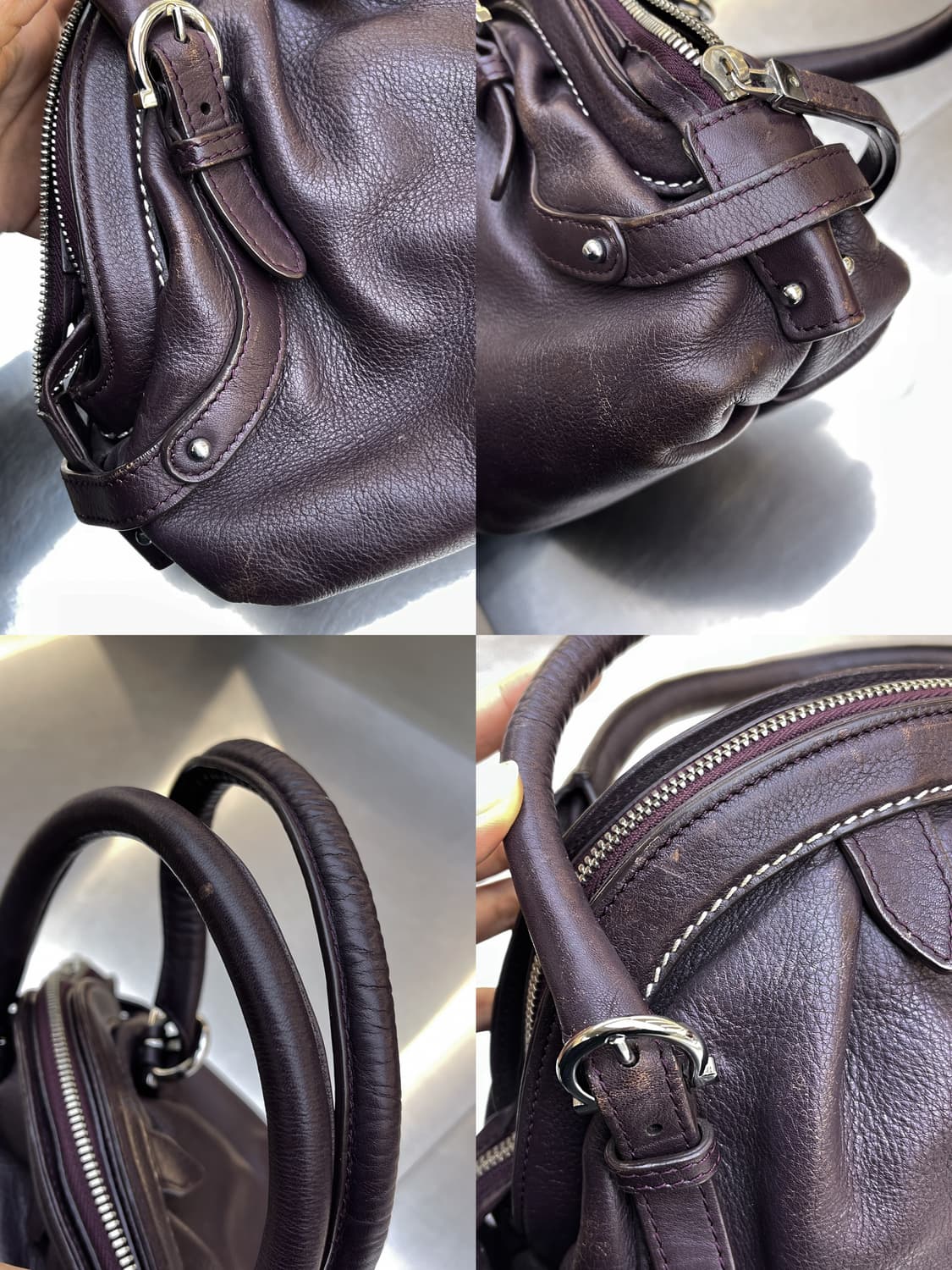 살바토레 페라가모 버건디 미니 볼 백 상품이미지10