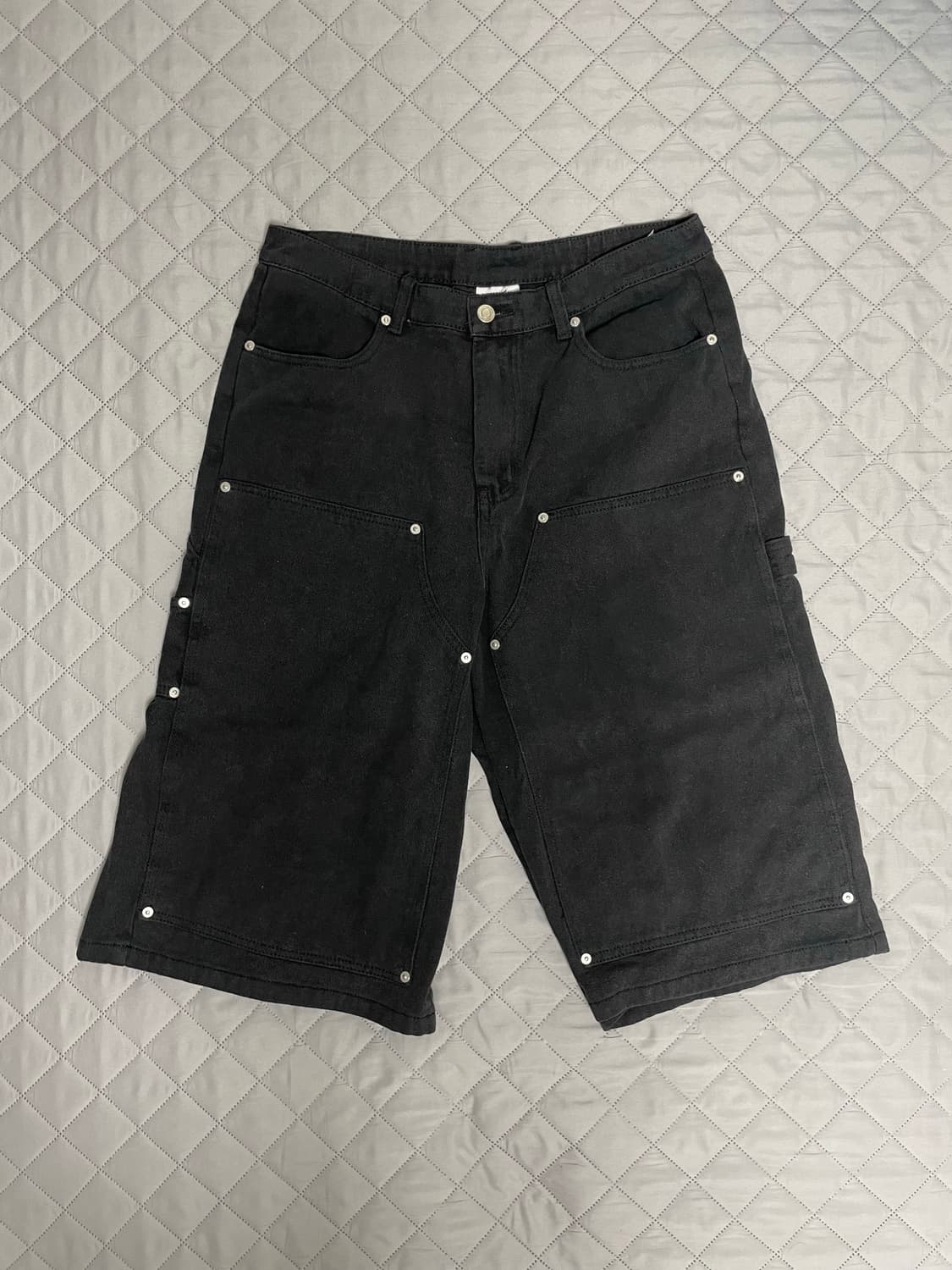 노매뉴얼 C.D.L 버뮤다 팬츠 블랙 상품이미지1