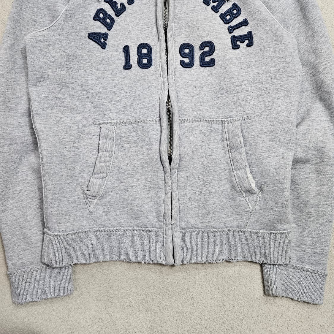 아베크롬비 아치 로고 후드 집업 M 상품이미지4