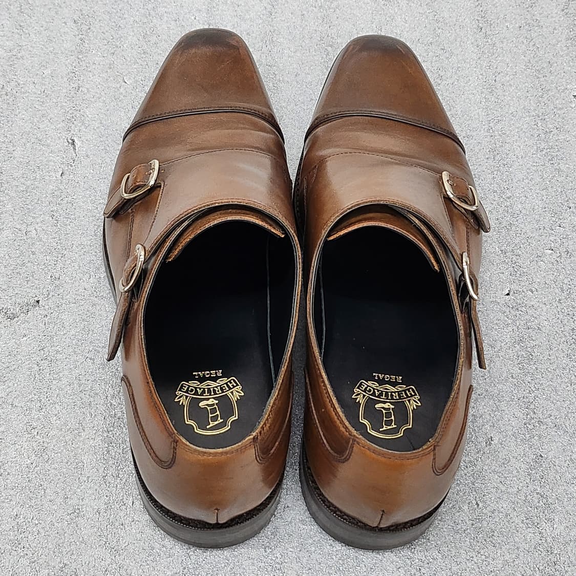 상태좋은 금강 헤리티지 리갈 남성 더블 몽크 스트랩 구두 상품이미지3