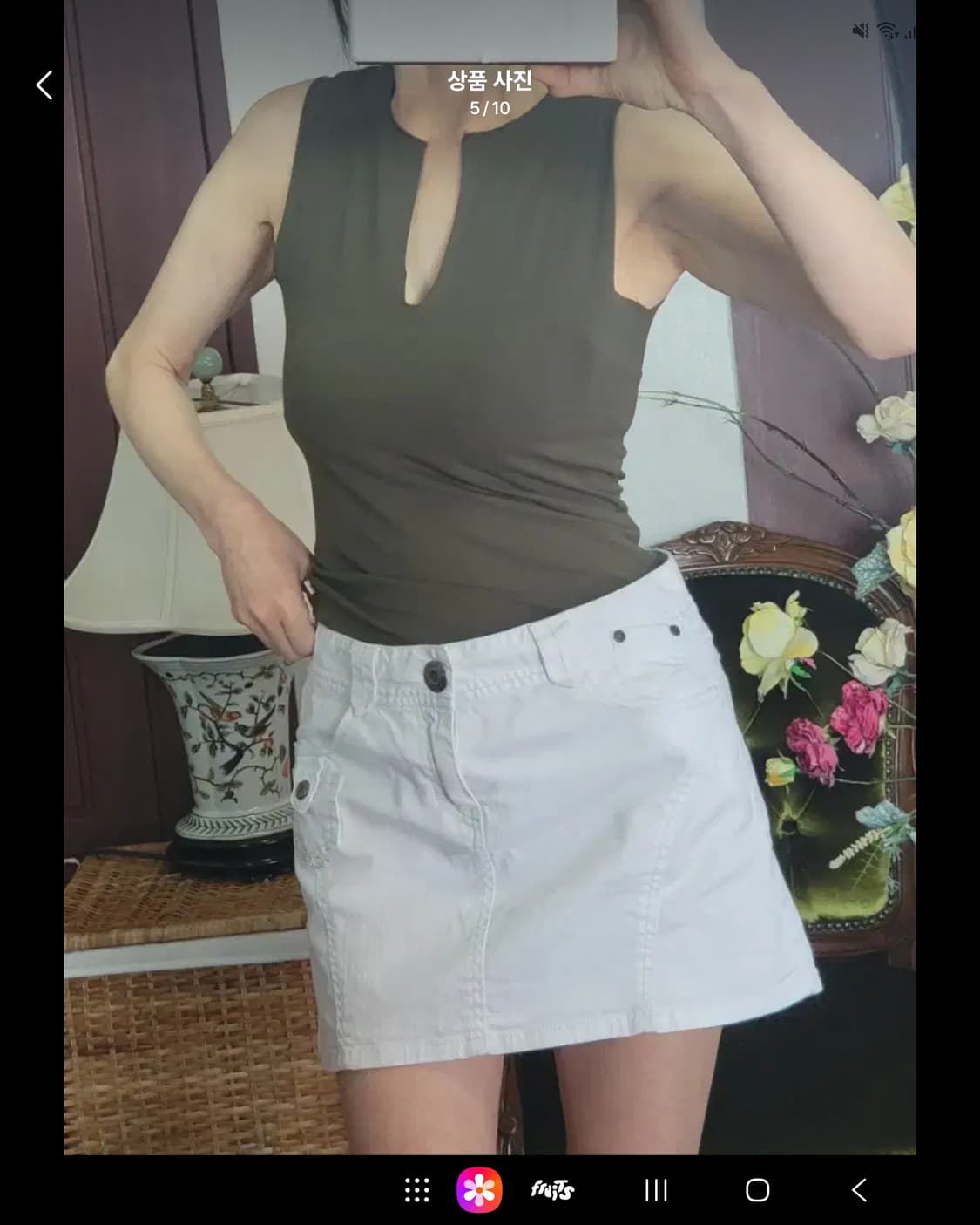 프랑스 모르간 카키 모달 셔츠  상품이미지2