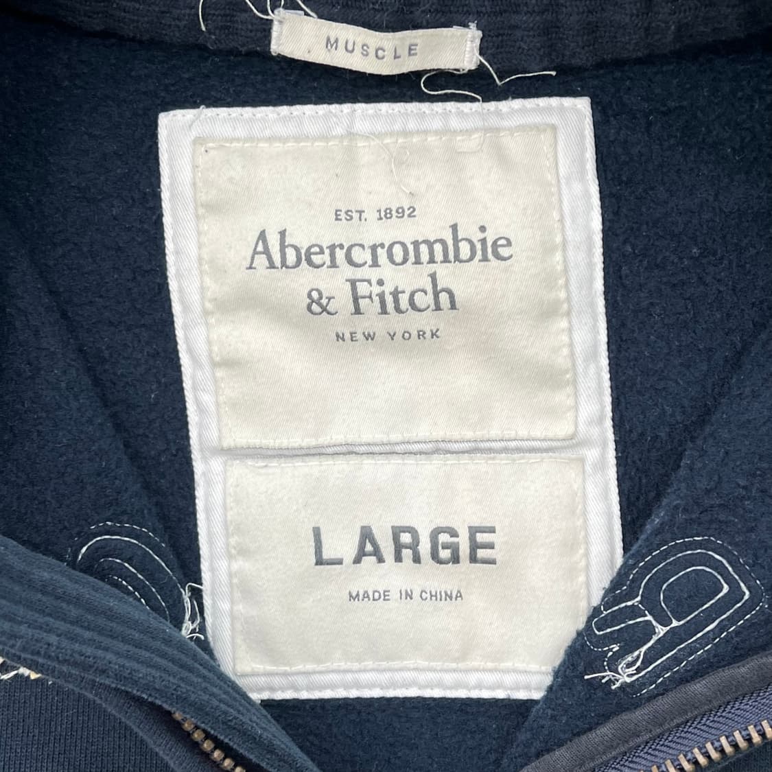 아베크롬비 로고자수 후드집업 r2924 상품이미지5