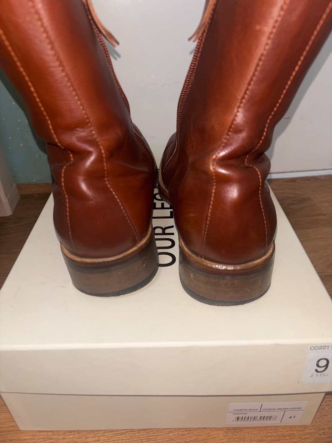 (41)아워레가시 카미온 부츠 코냑 브라운 레더(풀구성) 상품이미지2