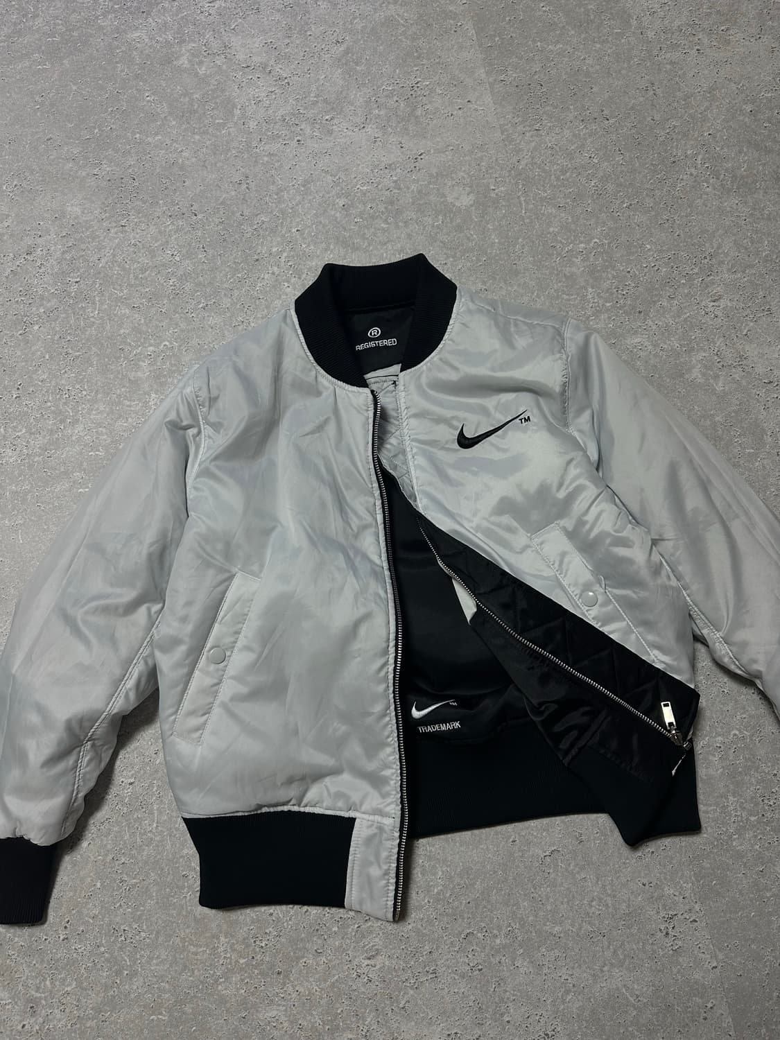 나이키 빅스우시 리버시블 양면 블랙 블루종 자켓 상품이미지5