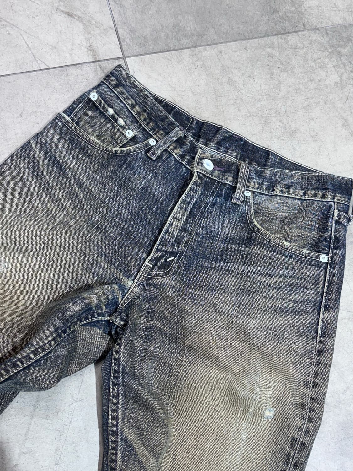 리바이스 빈티지 워싱 데미지 데님 팬츠 바지  상품이미지4